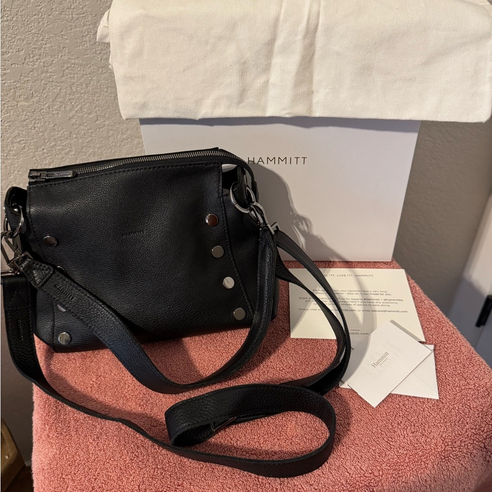Hammitt Medium Bryant Bag black w/ gunmetal hardware